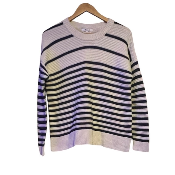 Madewell Greensboro Button Back Stripped Sweater - Picture 7 of 7